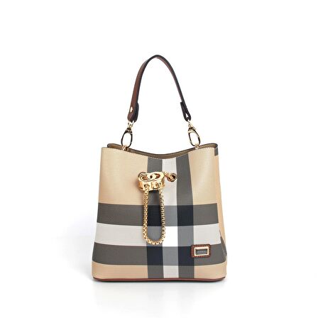 Kadın Postacı Çantası 967-33539 SİLVER POLO ÇAPRAZ Kadın ÇANTASI M130 BEJ-MAT TABA