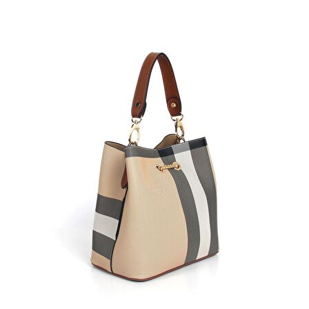 Kadın Postacı Çantası 967-33539 SİLVER POLO ÇAPRAZ Kadın ÇANTASI M130 BEJ-MAT TABA