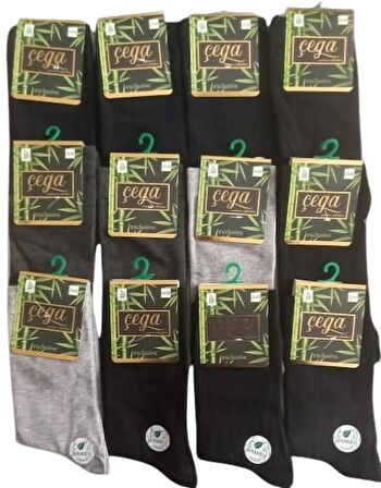 Bambu Dikişsiz Kadın Soket Çorap 12 Adet