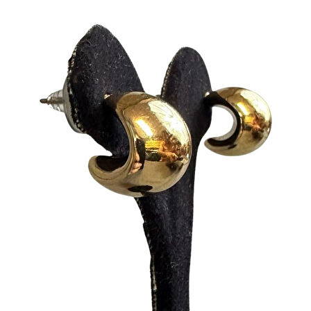 Uretti - İREM 3914 Tombul Tasarımlı Minimal Küpe