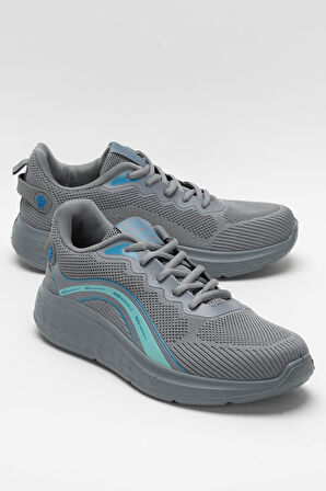 Erkek Triko Sneaker Rahat Hava Alabilen Kokusuz Spor Ayakkabı GRİ