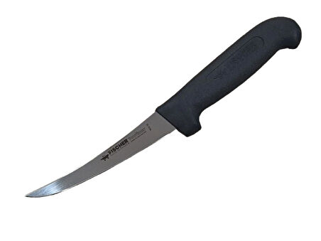 Fischer 1025 13cm Kıvrık Uçlu Kemik Sıyırma Bıçağı, Siyah