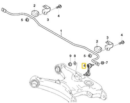 BMW E39 FROW ARKA VİRAJ ASKI ROTU 33551095532