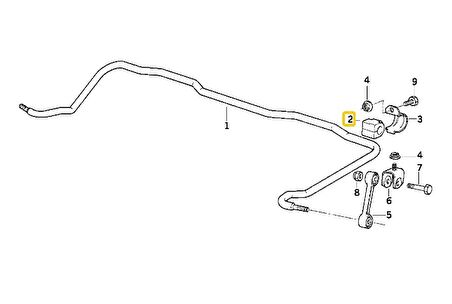 BMW E32 E34 E36 ARKA VİRAJ DEMİR LASTİĞİ OEM NO 33551131155