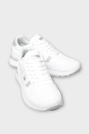 Erkek Ortopedik Cilt Günlük Yürüyüş Koşu Sneaker Spor Ayakkabı BEYAZ