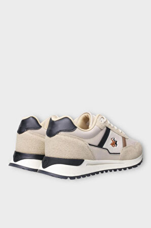 Erkek Ortopedik Cilt Günlük Yürüyüş Koşu Sneaker Spor Ayakkabı BEJ