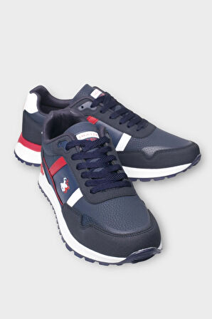 Erkek Ortopedik Cilt Günlük Yürüyüş Koşu Sneaker Spor Ayakkabı LACİVERT