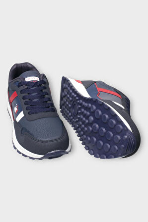 Erkek Ortopedik Cilt Günlük Yürüyüş Koşu Sneaker Spor Ayakkabı LACİVERT