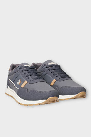 Erkek Ortopedik Cilt Günlük Yürüyüş Koşu Sneaker Spor Ayakkabı FÜME