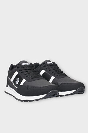 Erkek Ortopedik Cilt Günlük Yürüyüş Koşu Sneaker Spor Ayakkabı SİYAH - BEYAZ