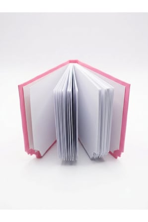 Pembe Çikolata Tasarımlı Not Defteri - Isırılmış Çikolata Görünümlü Eğlenceli Kawaii Defter