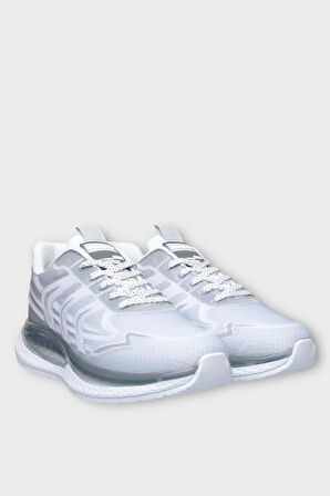 Erkek Günlük Koşu Yürüyüş Spor Ayakkabı GRİ - BEYAZ