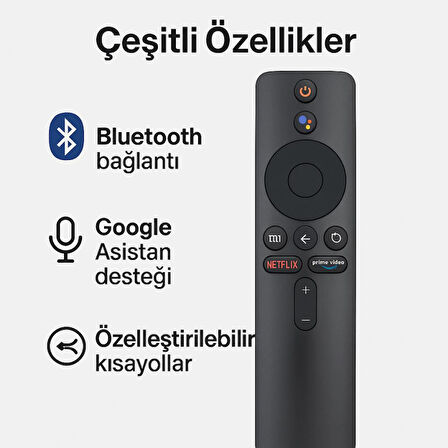 Coofbe Xiaomi Mi TV Stick Uyumlu KumadaNetflix Prime Tuşlu Xiaomi Mi TV Stick Uyumlu Kumanda TV Box Uyumlu Uzaktan kumanda