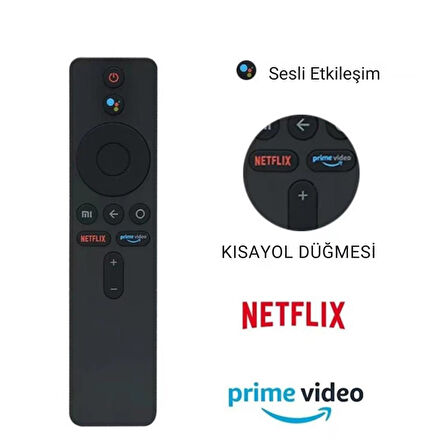 Coofbe Xiaomi Mi TV Stick Uyumlu KumadaNetflix Prime Tuşlu Xiaomi Mi TV Stick Uyumlu Kumanda TV Box Uyumlu Uzaktan kumanda