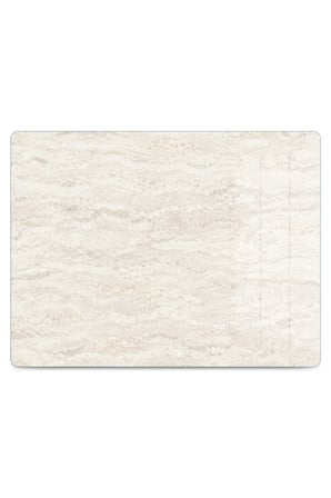 Cam Kesme Tahtası Beyaz Mermer Desenli Çok Amaçlı 40x30 cm