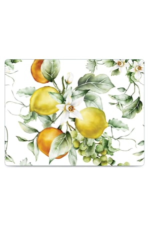 Cam Kesme Tahtası Meyve Tasarımlı Çok Amaçlı 40 x 30 cm