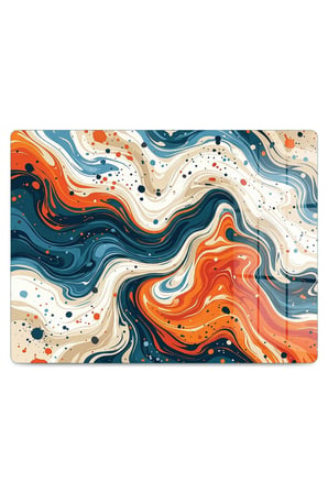 Cam Kesme Tahtası Ebru Desenli Çok Amaçlı 40x30 cm
