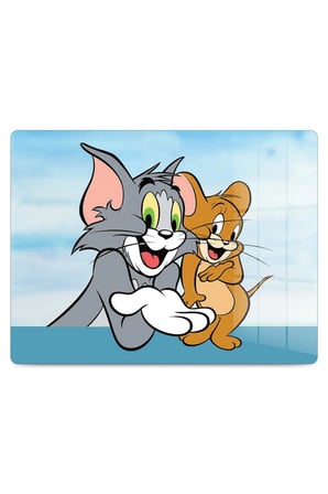 Cam Kesme Tahtası Tom ve Jerry Desenli Çok Amaçlı 40x30 cm