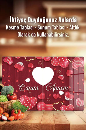 Ocak Arkası Cam Koruyucu – Kişiye Özel Isıya Dayanıklı Dekoratif Cam Panel 40 x 30 cm * 2 adet