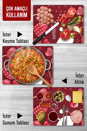 Ocak Arkası Cam Koruyucu – Kişiye Özel Isıya Dayanıklı Dekoratif Cam Panel 40 x 30 cm * 2 adet