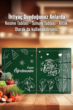 Ocak Arkası Cam Koruyucu – Kişiye Özel Isıya Dayanıklı Dekoratif Cam Panel 40 x 30 cm * 2 adet