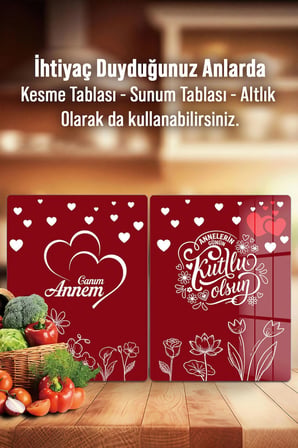Ocak Arkası Cam Koruyucu – Kişiye Özel Isıya Dayanıklı Dekoratif Cam Panel 40 x 30 cm * 2 adet