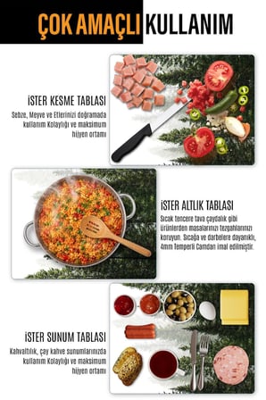 Ocak Arkası Cam Koruyucu – Orman Manzaralı Isıya Dayanıklı Dekoratif Cam Panel 40 x 30 cm * 2 adet