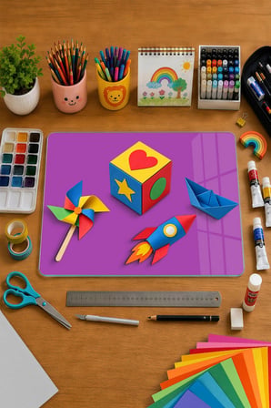 Montessori Çocuk Etkinlik Camı – Mor Cam Aktivite Panosu 40 x 30 cm