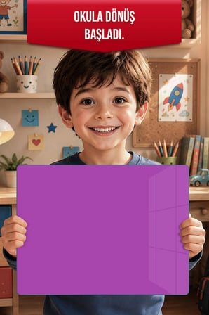 Montessori Çocuk Etkinlik Camı – Mor Cam Aktivite Panosu 40 x 30 cm