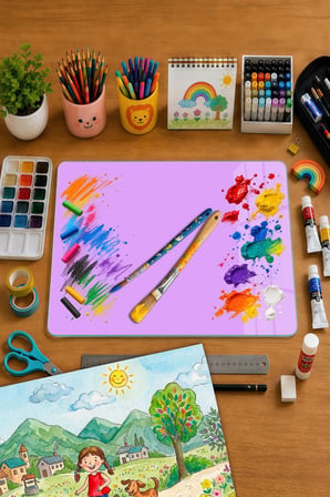 Montessori Çocuk Etkinlik Camı –Lila Cam Aktivite Panosu 40 x 30 cm