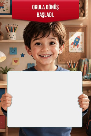 Montessori Çocuk Etkinlik Camı –Beyaz Cam Aktivite Panosu 40 x 30 cm