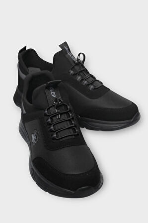 Unisex Günlük Cilt Rahat Snekaer Spor Ayakkabı SİYAH