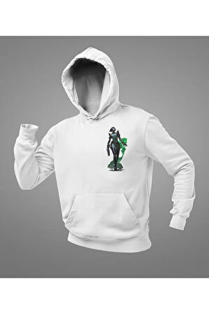 Valorantt Viper Smoke Karakter Baskılı Unisex Oversize Hoodie