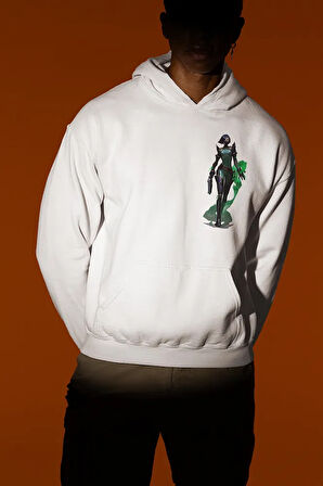 Valorantt Viper Smoke Karakter Baskılı Unisex Oversize Hoodie