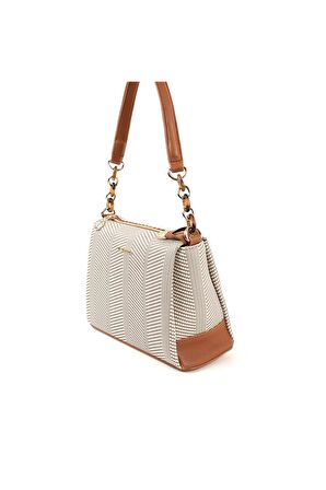 Kadın Postacı Çantası 910-33602 SİLVER POLO ÇAPRAZ Kadın ÇANTASI M132 BEJ-MAT TABA