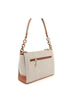 Kadın Postacı Çantası 910-33602 SİLVER POLO ÇAPRAZ Kadın ÇANTASI M132 BEJ-MAT TABA