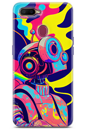 Oppo AX7 uyumlu Renkler 8 HQ Baskı Renkler Robot