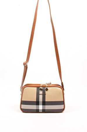 Silver Polo  Kadın Çapraz Çanta 899-33609 SILVER POLO ÇAPRAZ Kadın ÇANTASI MK130 BEJ-MAT TABA