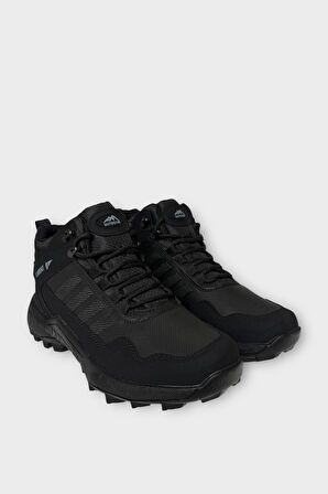 Erkek Soğuk GeçirmezKaydırmaz Taban Günlük Trekking & Outdoor Bot SİYAH - SİYAH