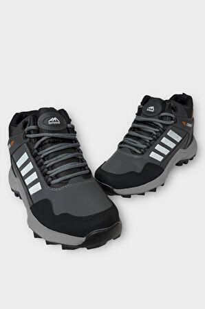 Erkek Soğuk GeçirmezKaydırmaz Taban Günlük Trekking & Outdoor Bot FÜME - BEYAZ