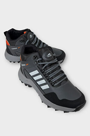 Erkek Soğuk GeçirmezKaydırmaz Taban Günlük Trekking & Outdoor Bot FÜME - BEYAZ