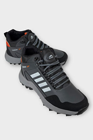 Erkek Soğuk GeçirmezKaydırmaz Taban Günlük Trekking & Outdoor Bot FÜME - BEYAZ