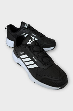 Erkek Soğuk Geçirmez Spor Outdoor Trekking Bot Ayakkabı SİYAH - BEYAZ