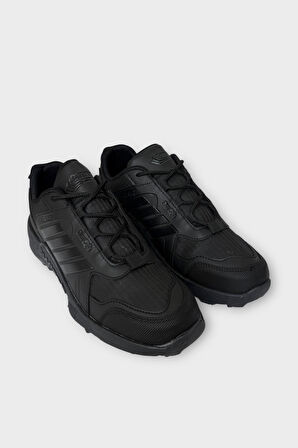 Erkek Soğuk Geçirmez Spor Outdoor Trekking Bot Ayakkabı SİYAH - SİYAH