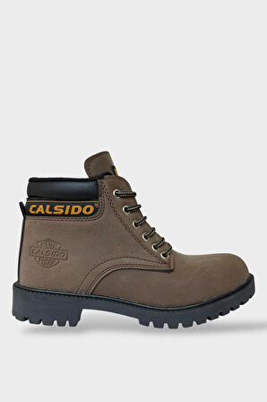 Unisex Kışlık Soğuk Geçirmez Kaydırmaz Taban Günlük Bağcıklı Bot KAHVERENGİ