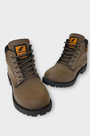 Unisex Kışlık Soğuk Geçirmez Kaydırmaz Taban Günlük Bağcıklı Bot KAHVERENGİ