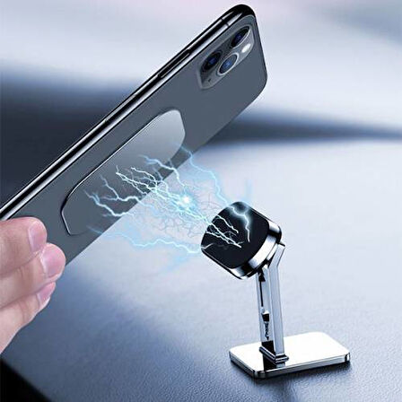 Polham Araç İçi Telefon Tutucu ve Masaüstü Telefon Tutucu Kullanım İçin Manyetik Telefon Tutucu,