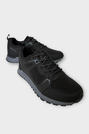 Erkek 4 Mevsim Rahat Comfort Spor Ayakkkabı SİYAH