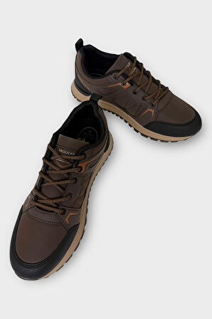 Erkek 4 Mevsim Rahat Comfort Spor Ayakkkabı KAHVERENGİ