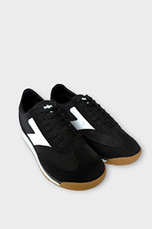 Erkek Günlük Hafif Rahat Taban Sneaker Ayakkabı SİYAH - BEYAZ